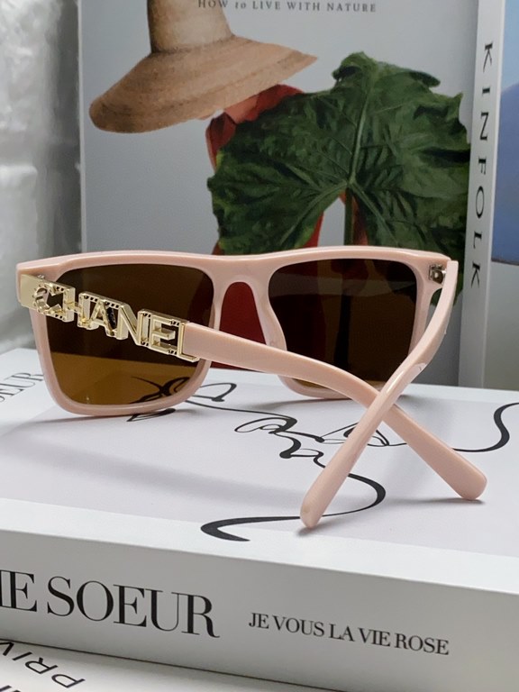 CHANEL CHANEL 2024 new trend explosion fashion square frame sunglasses wear comfortable Net red tide models sunglasses ladies HD thickened polarized sunglasses     high quality TR frame   5 color