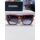 Chanel Chanel 2024 new English letters square box sunglasses female Korean version of the trend of hundred with sunglasses net red street shooting simple glasses