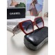 Chanel Chanel 2024 new English letters square box sunglasses female Korean version of the trend of hundred with sunglasses net red street shooting simple glasses