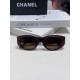 Chanel Chanel 2024 new small perfume wind retro senior sense oval frame sunglasses female ins net red street shooting personalized Europe and the United States cat eye sunglasses Ms. sunglasses