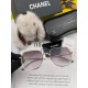 CHANEL] Chanel new nylon polarized too glasses, rimless diamond cut edge more texture, the atmosphere of the woman model, big face small face are good-looking ! Model CH2201