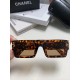 Chanel Chanel 2024 new sunglasses sunglasses female male summer sunscreen tide anti-ultraviolet glasses glasses net red driving large face square frame glasses