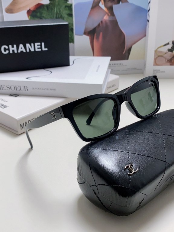 Chanel Chanel New Square Color Blocking ~ Fragrance Grandma Letter Classic  Classic Reincarnation CH5417 Women's Sunglasses