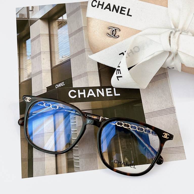 CHANEL 24ss New Products for SpringExclusive small frame compiled sheepskin templesSmall face sister with close eyeglasses frameMod：3472 SIZE：54 mouth 18-145