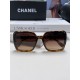 Chanel Chanel 2024 new fashion sunglasses female anti-ultraviolet Korean version of the tide of large face thin box sunglasses summer sunscreen Ms. sunglasses