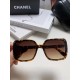 Chanel Chanel 2024 new fashion sunglasses female anti-ultraviolet Korean version of the tide of large face thin box sunglasses summer sunscreen Ms. sunglasses