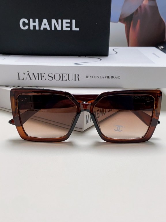 CHANEL Chanel    Fashion Sunglasses Lenses Top Luxury [Strong] High Quality [Victory] [Kiss]    [Delighted] Extraordinary Temperament    Ladies Driving Sunglasses [ Love] 8 Colors