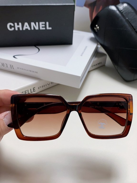 CHANEL Chanel    Fashion Sunglasses Lenses Top Luxury [Strong] High Quality [Victory] [Kiss]    [Delighted] Extraordinary Temperament    Ladies Driving Sunglasses [ Love] 8 Colors