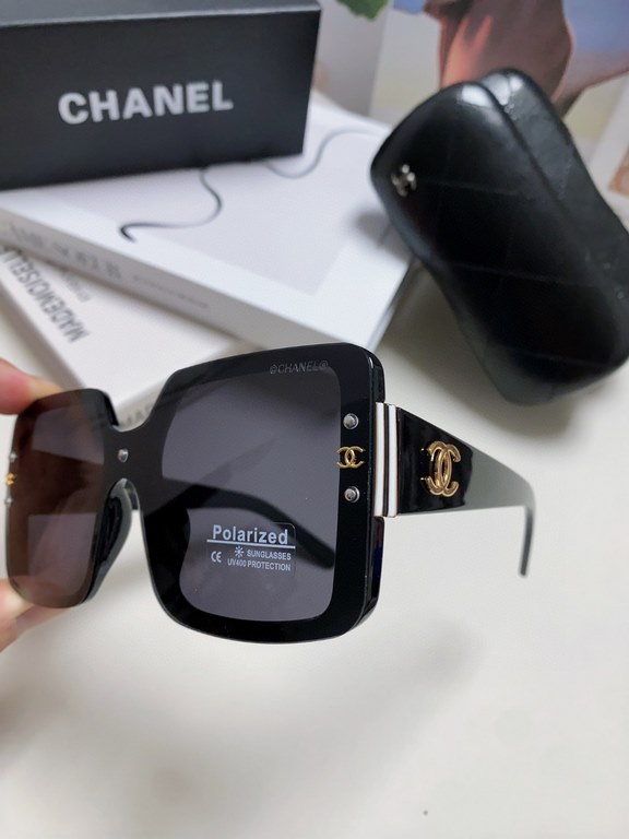 Chanel Chanel 2024 new fashion women's high-end sunglasses polarized sunglasses large frame driving sunglasses glasses glasses large frame fashion upscale