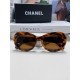 Chanel Chanel 2024 new Xiaohongshu burst fire butterfly sunglasses female double C intersection logo emblem sunglasses sunscreen Ms. sunglasses