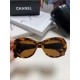 Chanel Chanel 2024 new Xiaohongshu burst fire butterfly sunglasses female double C intersection logo emblem sunglasses sunscreen Ms. sunglasses