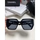 Chanel Chanel 2024 new English letters square box sunglasses female Korean version of the trend of hundred with sunglasses net red street shooting simple glasses