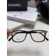 Chanel Chanel 2024 square frame women thick frame tide can be fitted with myopia eye frame plate eyeglasses frame men's flat glasses transparent net red