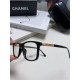 Chanel Chanel 2024 square frame women thick frame tide can be fitted with myopia eye frame plate eyeglasses frame men's flat glasses transparent net red