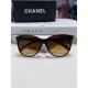 Chanel Chanel 2024 new retro cat-eye letters inserted heart foot net red sunglasses female tide ins advanced sense of sunglasses Trend full