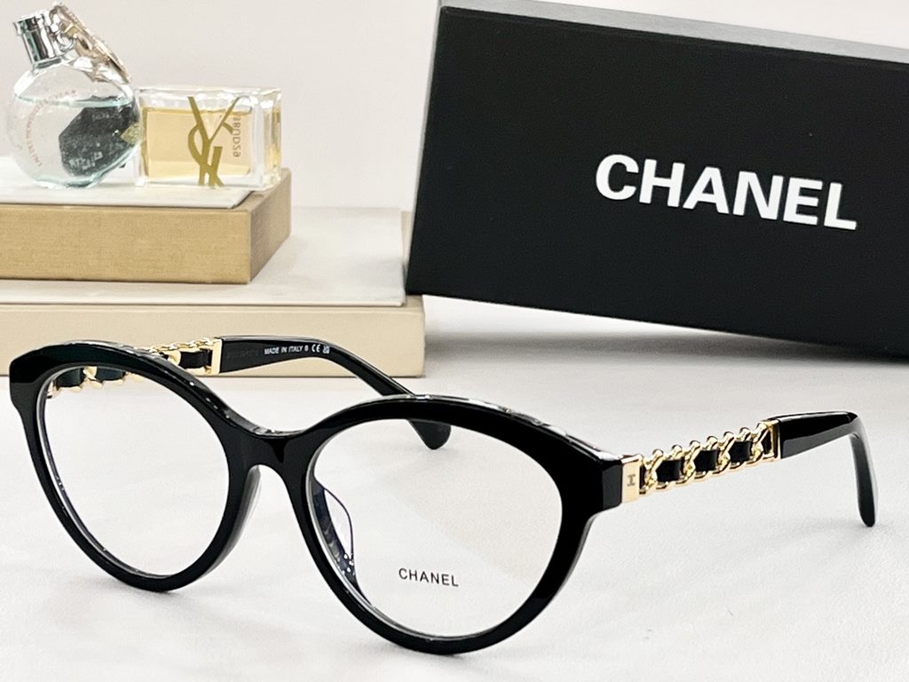 CHANELModCH3428Mod55-17-145Sheepskin Chain Eyeglasses Frame