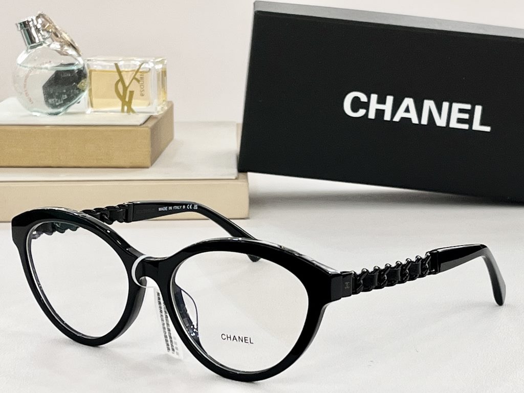 CHANELModCH3428Mod55-17-145Sheepskin Chain Eyeglasses Frame