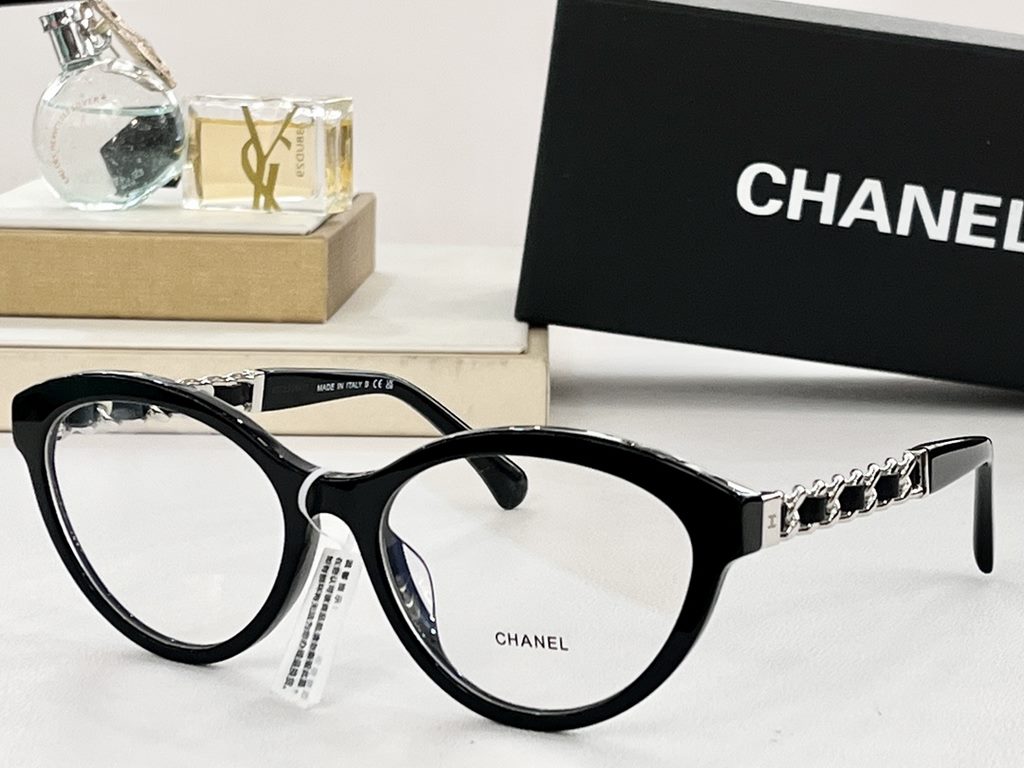 CHANELModCH3428Mod55-17-145Sheepskin Chain Eyeglasses Frame