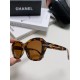 Chanel Chanel 2024 Xiao Xiang sunglasses chain legs butterfly large face thin simple personality sunglasses square small red book premium