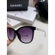 Chanel Chanel 2024 new retro cat-eye letters inserted heart foot net red sunglasses female tide ins advanced sense of sunglasses Trend full