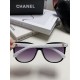 Chanel Chanel 2024 new retro cat-eye letters inserted heart foot net red sunglasses female tide ins advanced sense of sunglasses Trend full