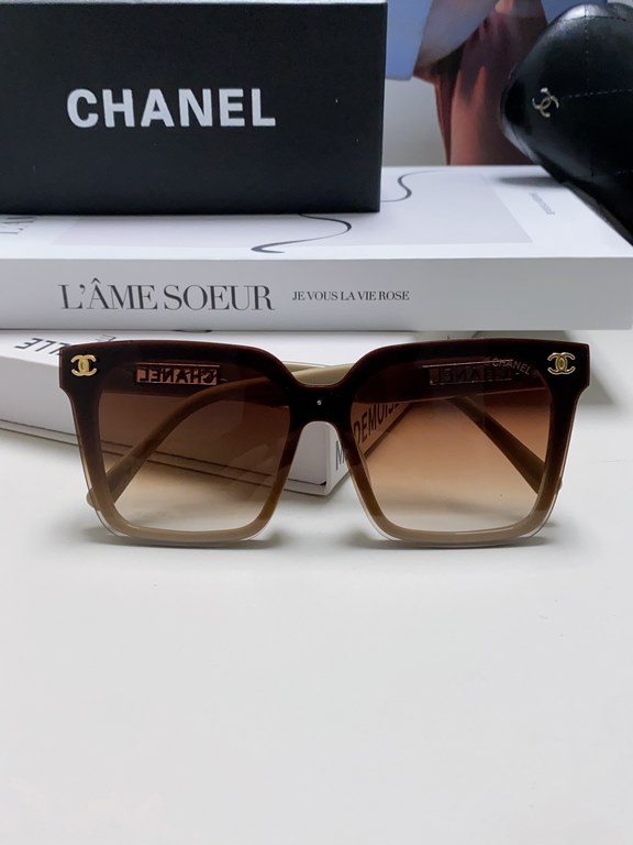 Chanel Chanel sunglasses   round face treasure look over, super cover meat face, show face small Chuan Xiao Xiangfeng style 24 new large square frame sunglasses versatile skinny, huge show face is small!Big face, round f