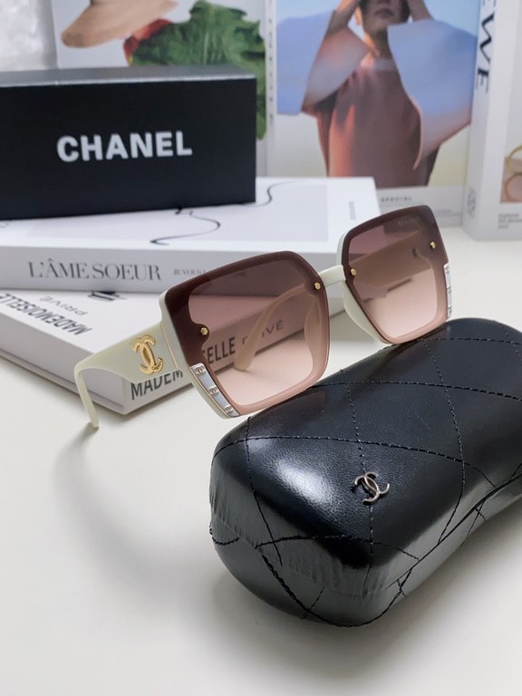 Chanel Chanel 2024 new Xiao Xianger advanced sense of polarized sunglasses fashion box anti-ultraviolet blocking glare sunglasses Netroots with models