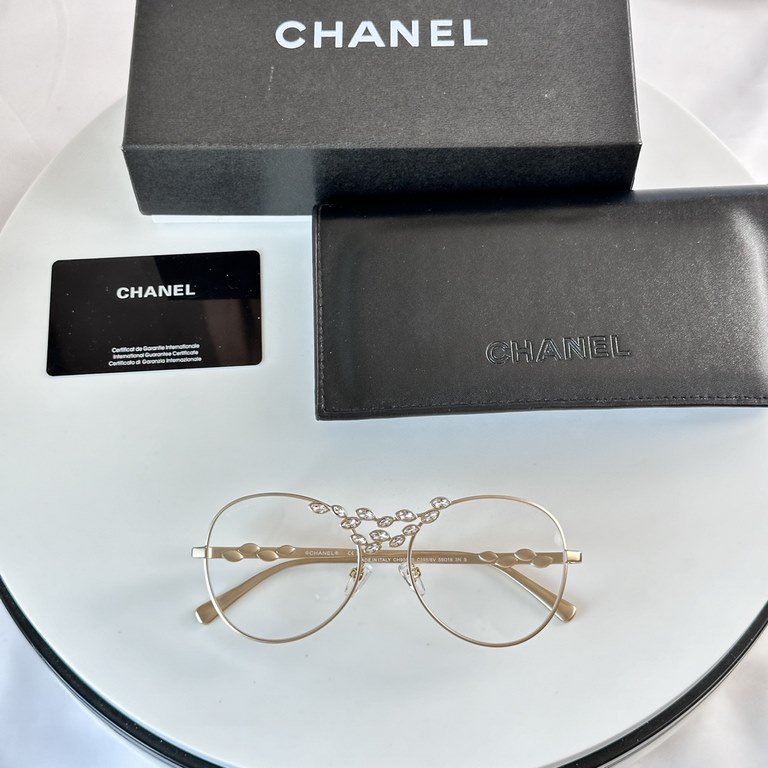 Original single Chanel Chanel 24 wheat metal flight sunglasses CH9566 official synchronization arrival