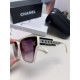 CHANEL Chanel 2024 Xiao Xiang models high-definition anti-ultraviolet sunglasses women's fashion sunglasses star the same Korean version of the large frame glasses