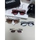 CHANEL Chanel 2024 Xiao Xiang models high-definition anti-ultraviolet sunglasses women's fashion sunglasses star the same Korean version of the large frame glasses