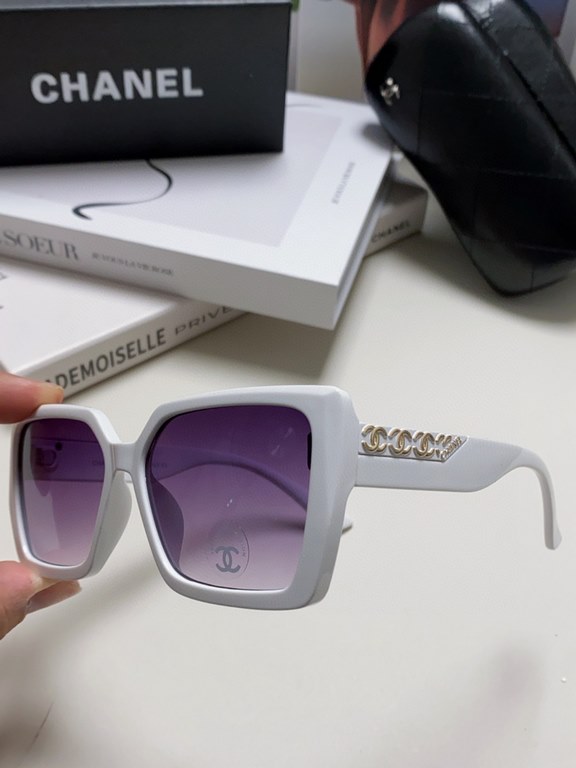 CHANEL Chanel    Fashion Sunglasses Lenses Top Luxury [Strong] High Quality [Victory] [Kiss]    [Delighted] Extraordinary Temperament    Ladies Driving Sunglasses [ Love] 8 Colors