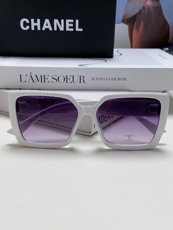 CHANEL Chanel    Fashion Sunglasses Lenses Top Luxury [Strong] High Quality [Victory] [Kiss]    [Delighted] Extraordinary Temperament    Ladies Driving Sunglasses [ Love] 8 Colors