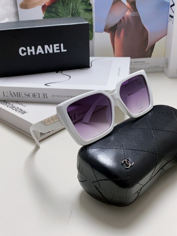 CHANEL Chanel    Fashion Sunglasses Lenses Top Luxury [Strong] High Quality [Victory] [Kiss]    [Delighted] Extraordinary Temperament    Ladies Driving Sunglasses [ Love] 8 Colors