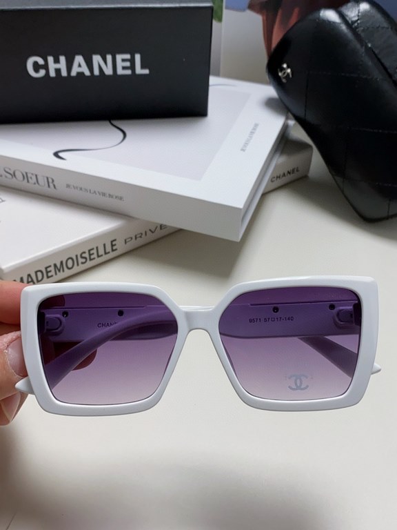 CHANEL Chanel    Fashion Sunglasses Lenses Top Luxury [Strong] High Quality [Victory] [Kiss]    [Delighted] Extraordinary Temperament    Ladies Driving Sunglasses [ Love] 8 Colors