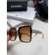 Chanel Chanel 2024 new fashion sunglasses advanced sense of large frame show face small gradient color sunglasses UV small fragrance  umbrella pendant