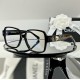 High version of CHANEL Chanel spring and summer new black square frame love double C letters logo glasses CH3438Size56-17-145