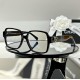 High version of CHANEL Chanel spring and summer new black square frame love double C letters logo glasses CH3438Size56-17-145