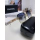 Chanel Chanel 2024 new sunglasses, men's and women's sun shades, metal temples, a must for driving trips!