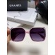 Chanel Chanel 2024 new fashion sunglasses female anti-ultraviolet Korean version of the tide of large face thin box sunglasses summer sunscreen Ms. sunglasses