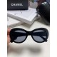 Chanel Chanel 2024 new Xiaohongshu burst fire butterfly sunglasses female double C intersection logo emblem sunglasses sunscreen Ms. sunglasses