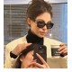 Chanel Chanel 2024 new Xiaohongshu burst fire butterfly sunglasses female double C intersection logo emblem sunglasses sunscreen Ms. sunglasses