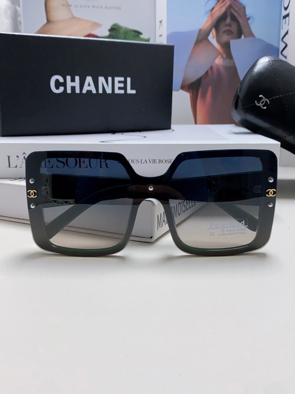 Chanel Chanel 2024 new fashion women's high-end sunglasses polarized sunglasses large frame driving sunglasses glasses glasses large frame fashion upscale