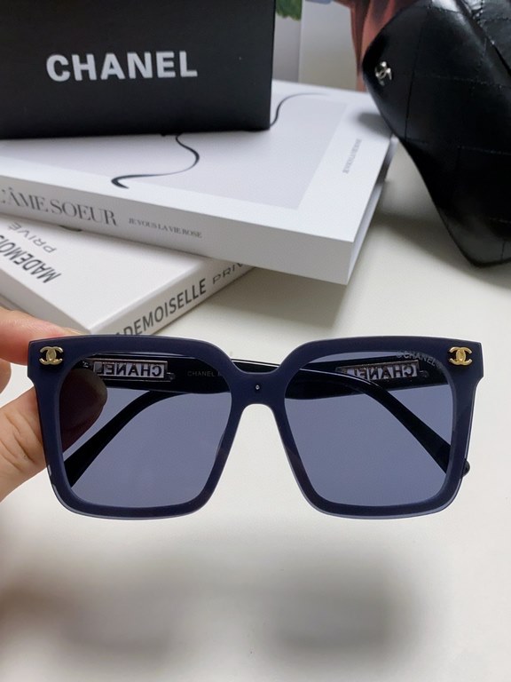 Chanel Chanel sunglasses   round face treasure look over, super cover meat face, show face small Chuan Xiao Xiangfeng style 24 new large square frame sunglasses versatile skinny, huge show face is small!Big face, round f