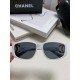 CHANEL Chanel double C big logo Y2K antique sunglasses VINTAGE sunglasses fashion elegant black frame metal sunglasses for men and womenwomen tide sunglasses