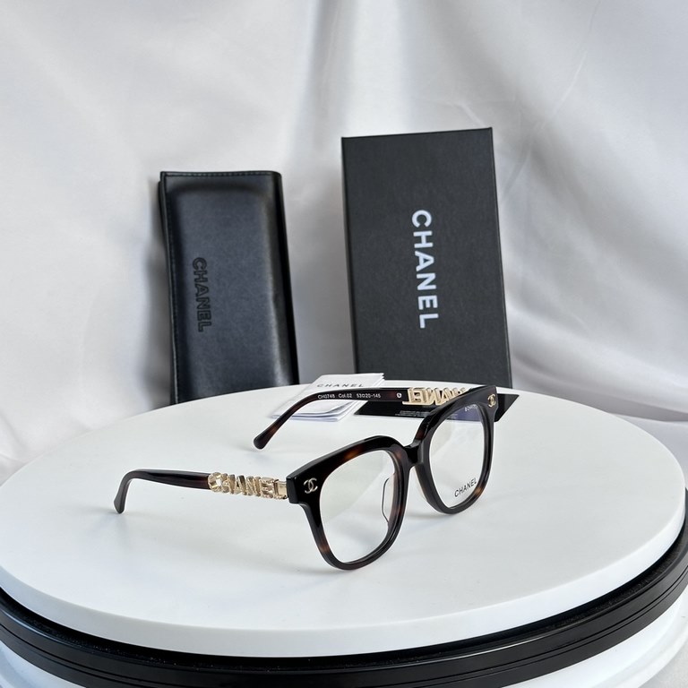 Spot spot CHANEL CHANEL CH0748 size 53 mouth 20-145 letter mirror leg models series new high-quality plate square large frame fashion eyeglasses frame