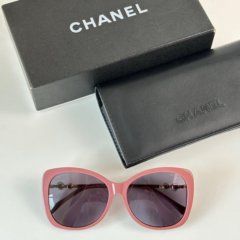 Qi color arrival CHANEL Naza super beautiful models Chanel ch5339 size 57 17-143  double pearl models sunglasses women's atmosphere versatile sunglasses