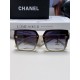 Chanel Chanel 2024 new fashion sunglasses advanced sense of large frame show face small gradient color sunglasses UV small fragrance  umbrella pendant