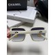 Chanel Chanel 2024 new fashion sunglasses advanced sense of large frame show face small gradient color sunglasses UV small fragrance  umbrella pendant