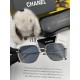 CHANEL] Chanel new nylon polarized too glasses, rimless diamond cut edge more texture, the atmosphere of the woman model, big face small face are good-looking ! Model CH2201