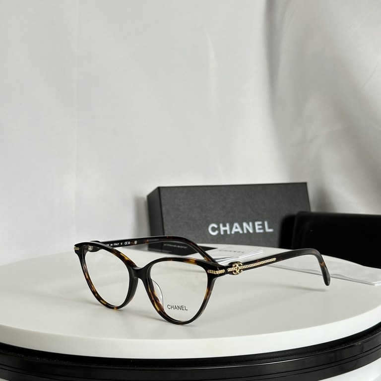 Genuine latest models 2023 fall and winter new CHANEL Chanel 3457 flat mirrorChanel CH3457 optical frame Chanel fall and winter seasonal new fashion personality ultra-light wearing comfortable counter synchronization thr